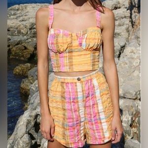Free People Maggie May Two-Piece Short Set | Size 12
